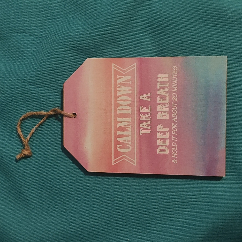 Hanging wood sign
